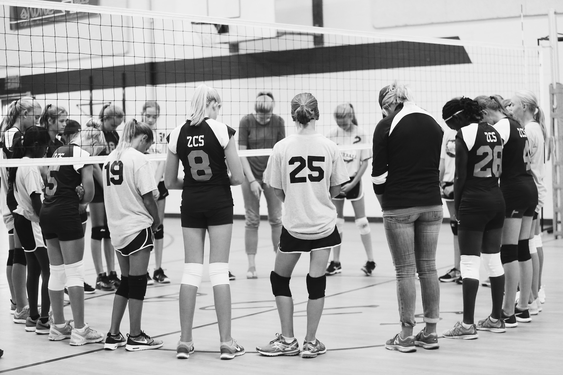 volleyball prayer Zeeland Christian School