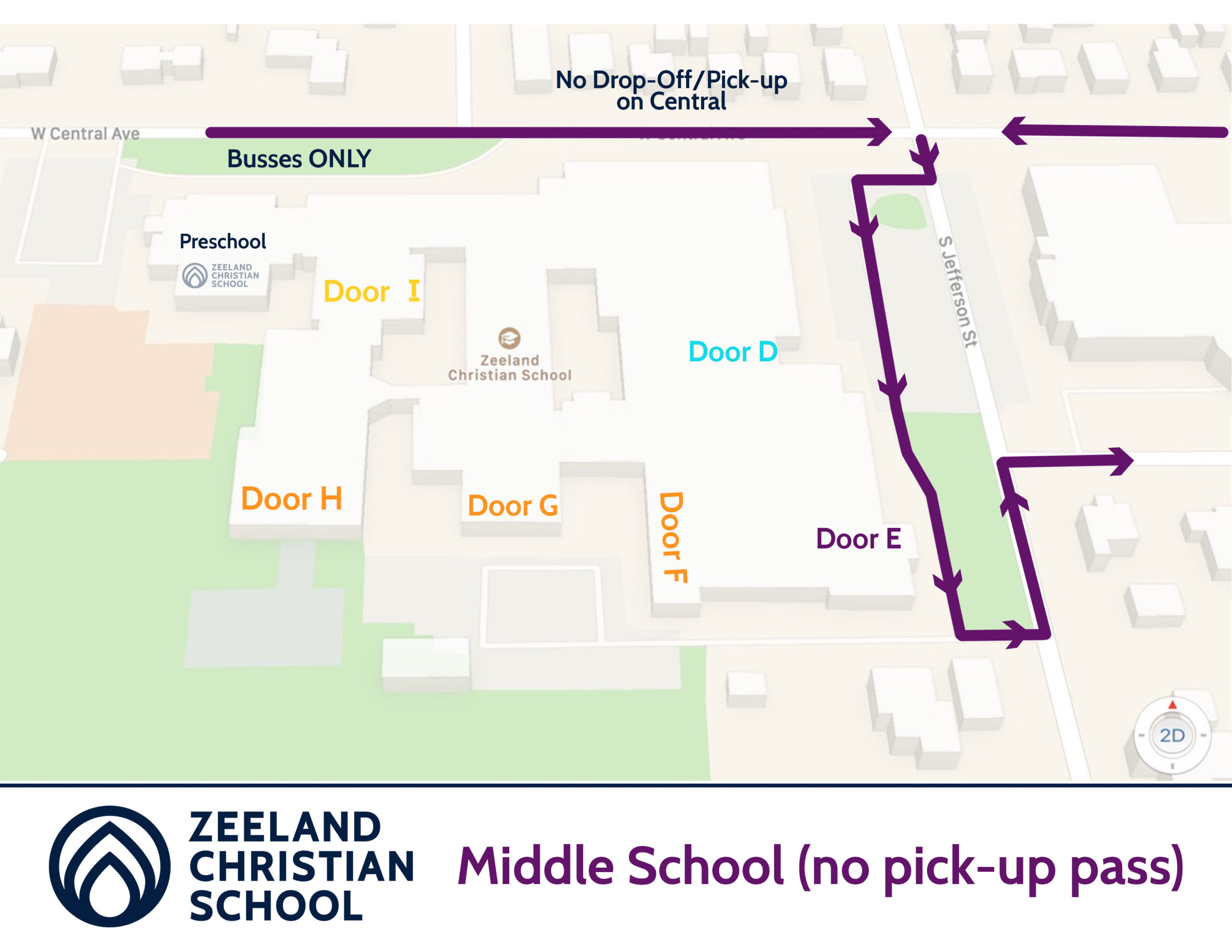 door e no pick up pass map