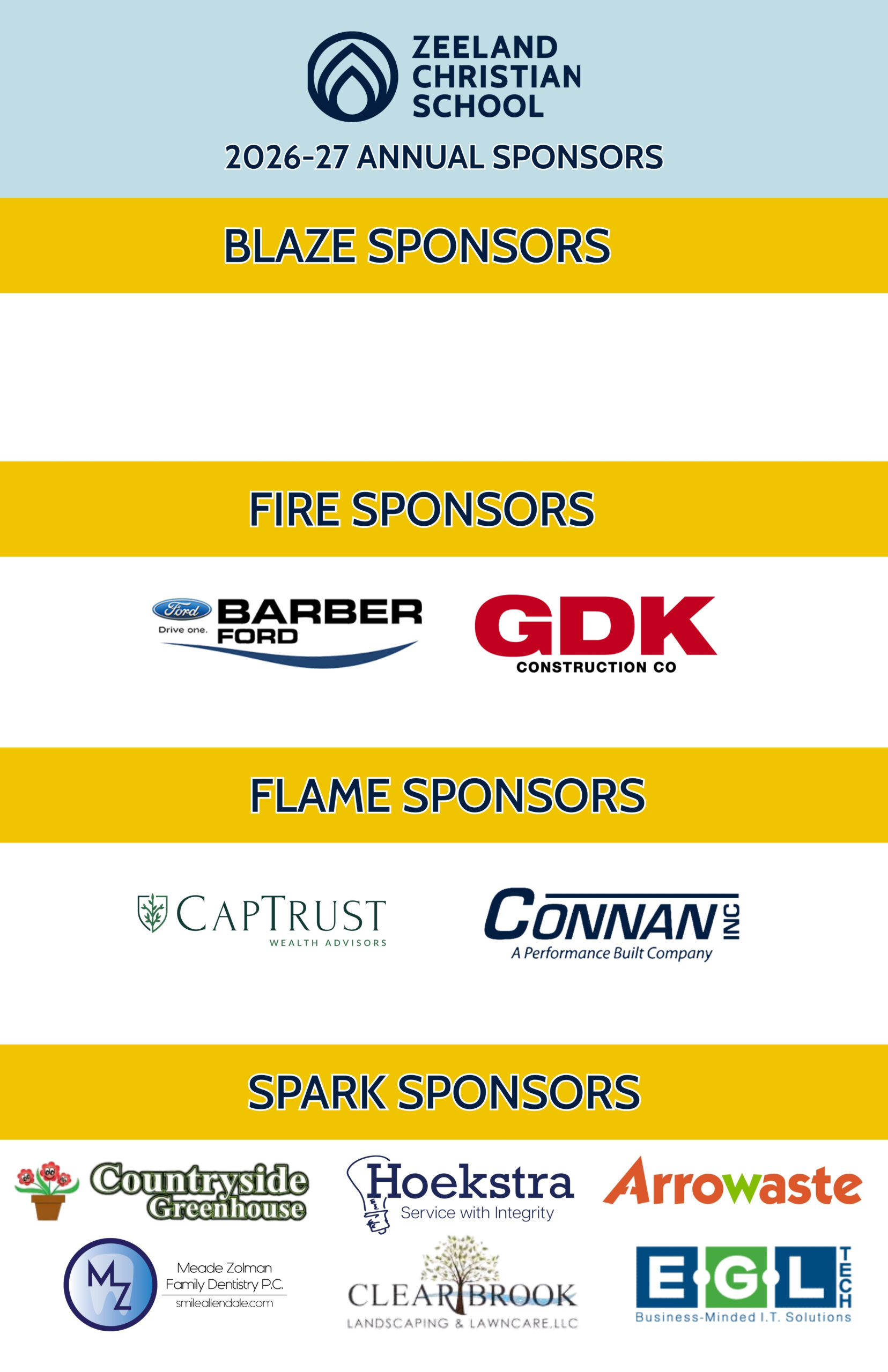SPARK SPONSORS
